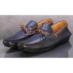 SVL Footwear Men's Moccasins Driving Loafers Shoes Size 13 Leather Black